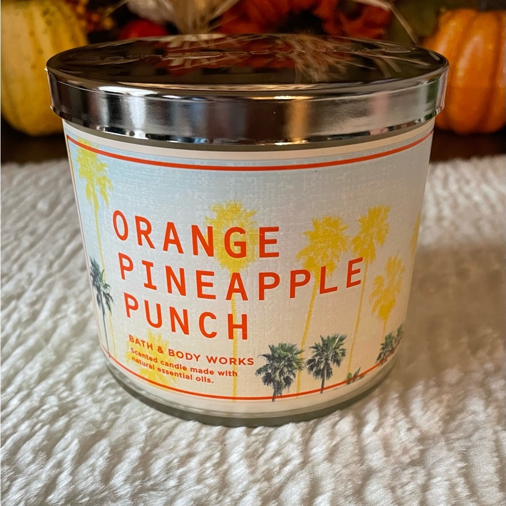 Bath and Body Works Orange Pineapple Punch 3 Wick